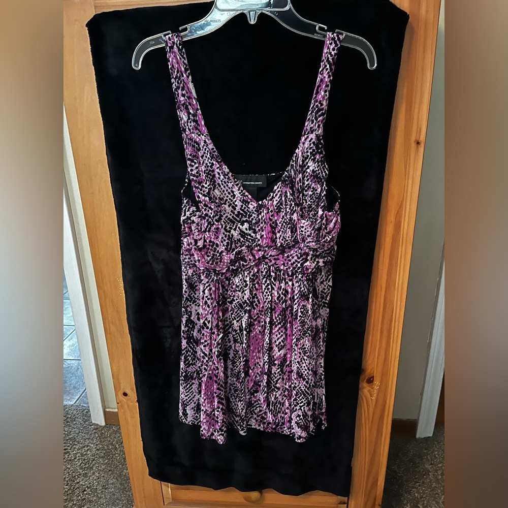 Multi colored tank top blouse